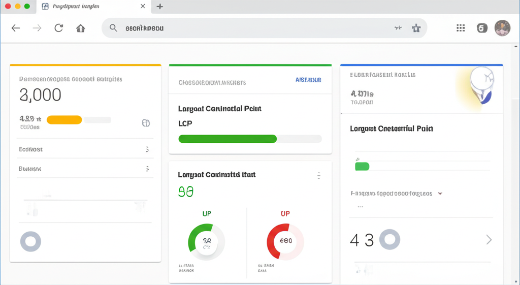 Google PageSpeed Insights showing a good LCP score in green